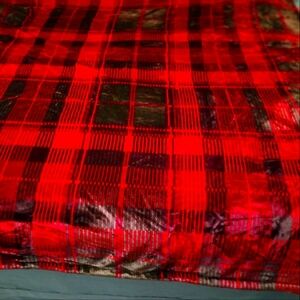 Red Plaid Throw Blanket